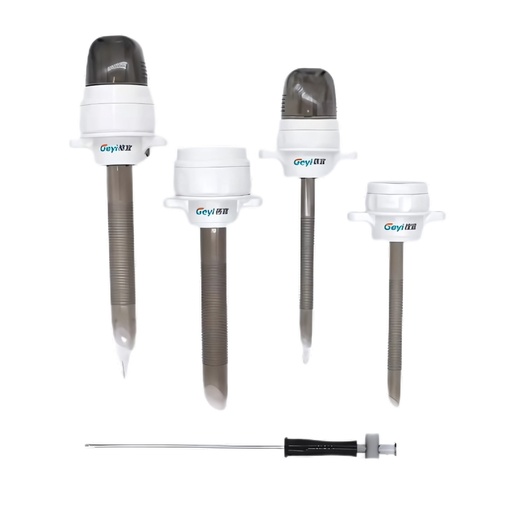 [C-TKG-OP] Trocar Kit Geyi 6 pz (2x1omm, 2x5mm, 1E, 1A) GYTR-IV Kit F (Optico)